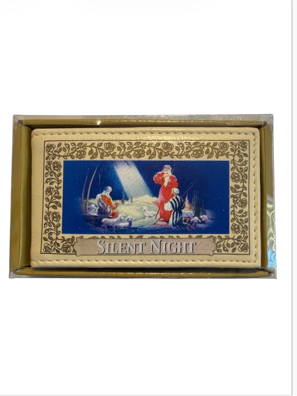 NIB Mr Christmas gold label 2006 Animated Musical Songbook Silent Night.